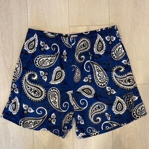 FFO Men’s Blue Paisley Athletic Shorts